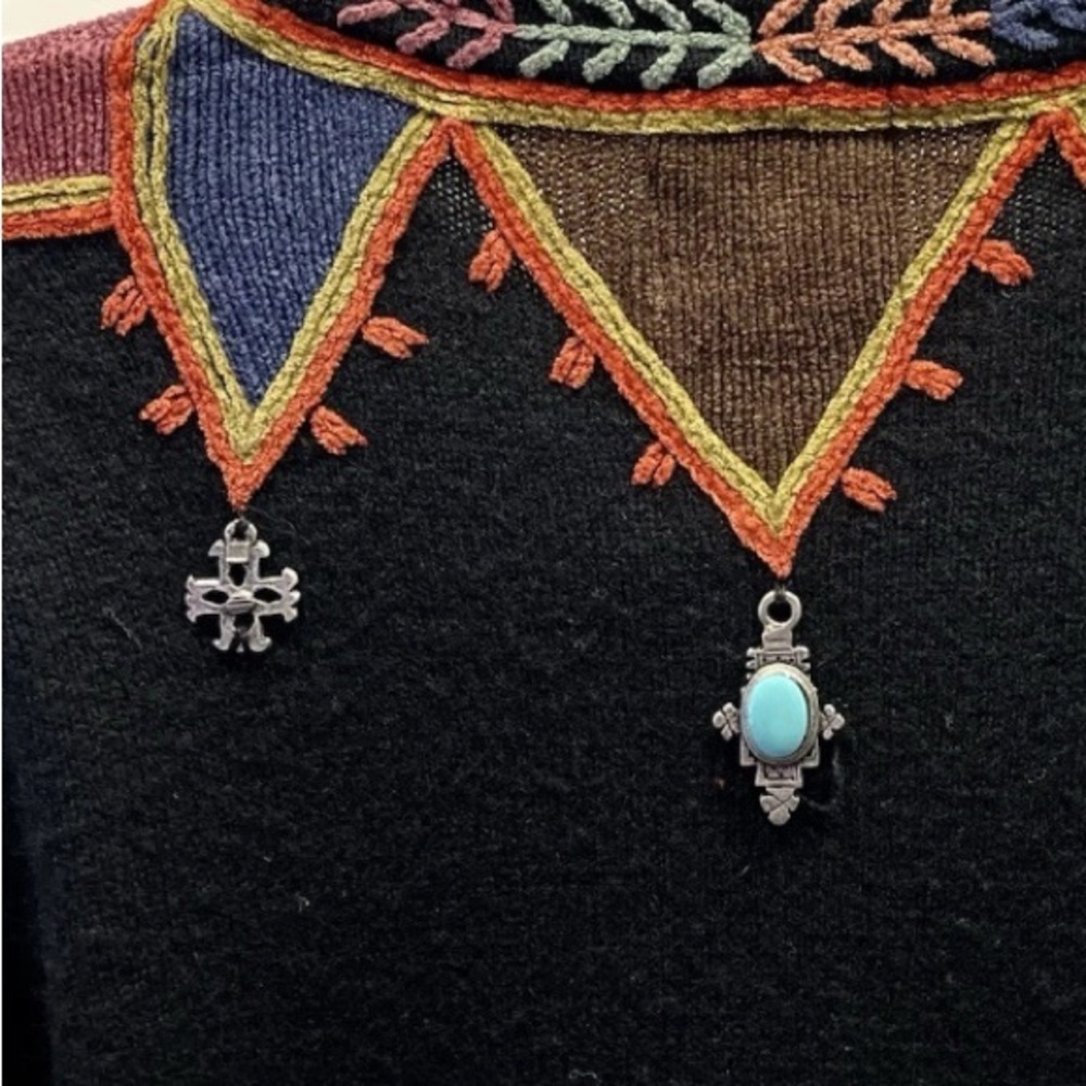 Double D Ranch extremely embellished embroidered ankle length jacket - Picture 5 of 11